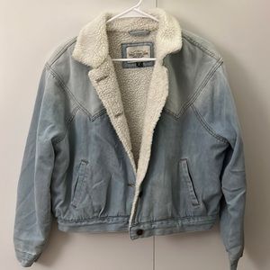 Sherpa denim jacket